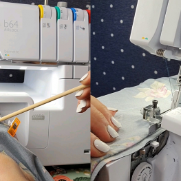 Tips for Sewing a Basic Tee - Serging a Blind Hem BERNINA WeAllSew Blog Feature 1100x600