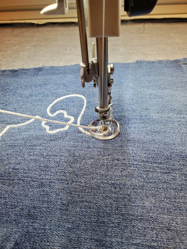 Couching Foot #43 BERNINA WeAllSew How to Sew a Longarm Flower Pot Wrap