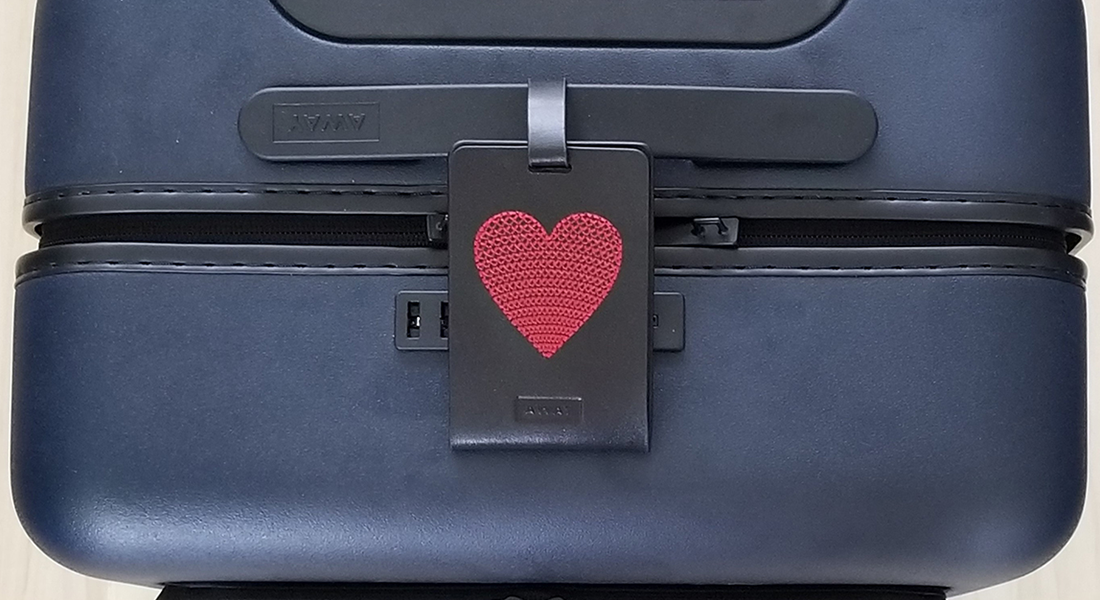 Embroidered Luggage Tag BERNINA WeAllSew Blog Feature 1100x600