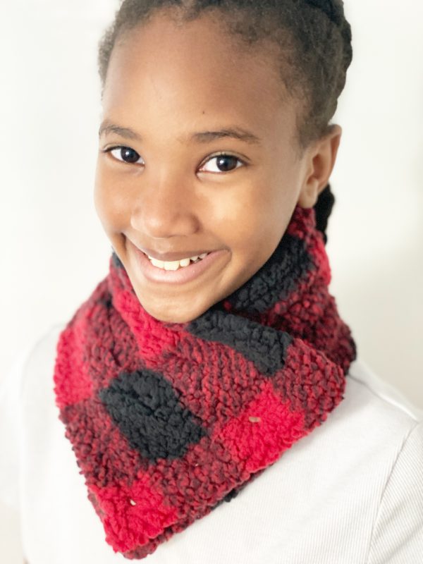 How To Make a Sherpa Neck Warmer: Finished Product