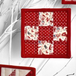 How to Make Mini Patchwork Ornaments by Erika Mulvenna