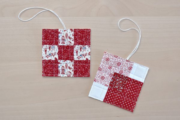 How to Make Mini Patchwork Ornaments by Erika Mulvenna