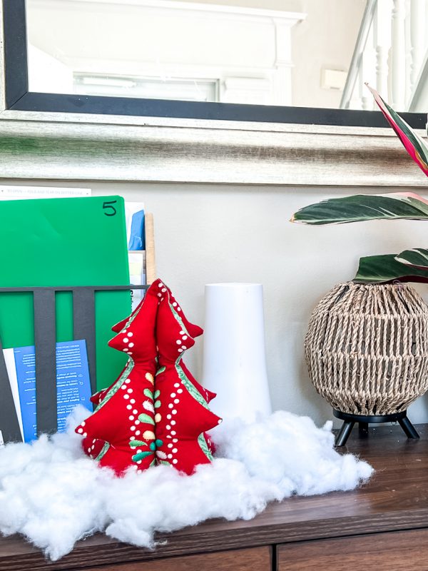 embroidered christmas tree