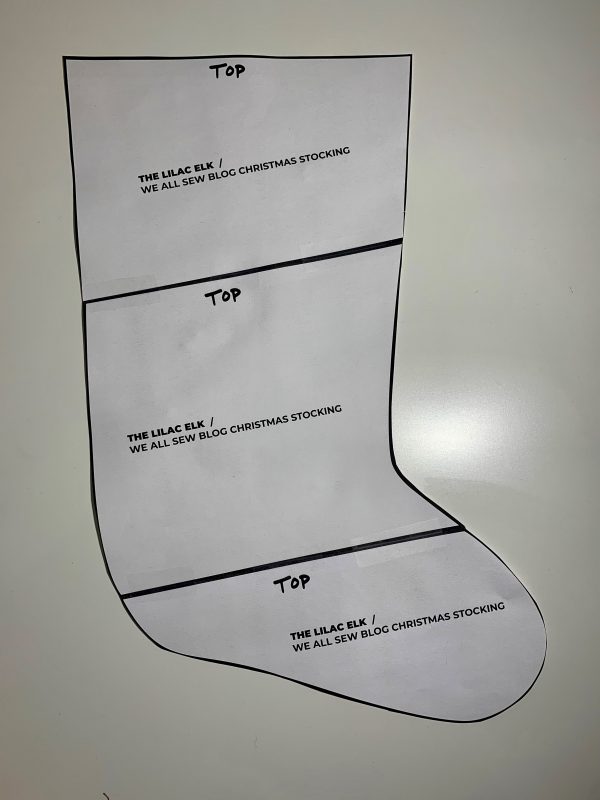 Stocking Paper Pattern