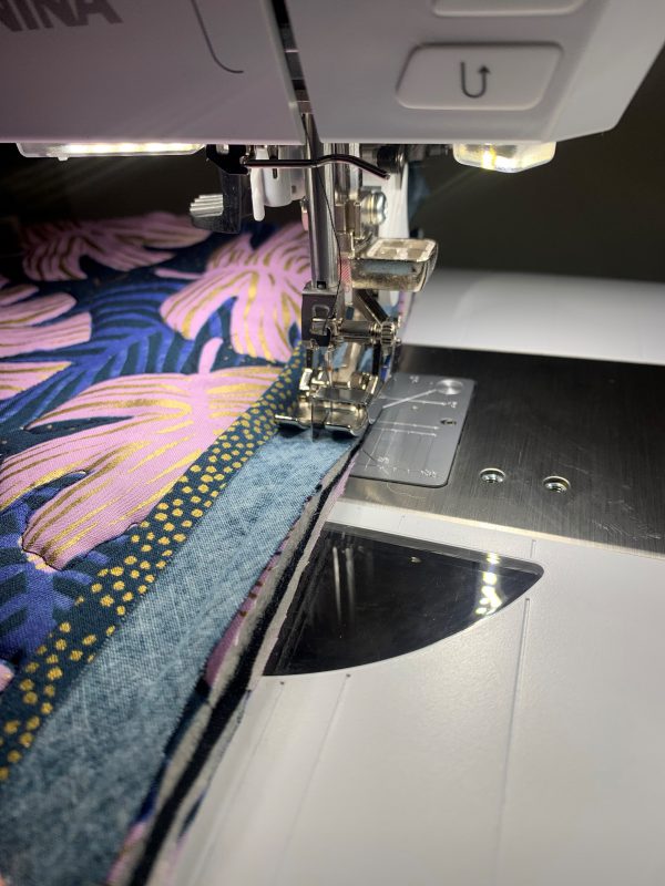 Bias Binding Seams on a Quilted Jacket