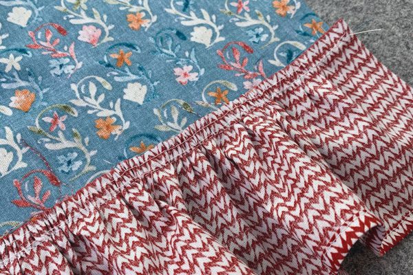 Press Seam Up Towards the Dress