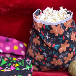 Reusable Popcorn bag BERNINA WeAllSew Blog Feature 1100x600