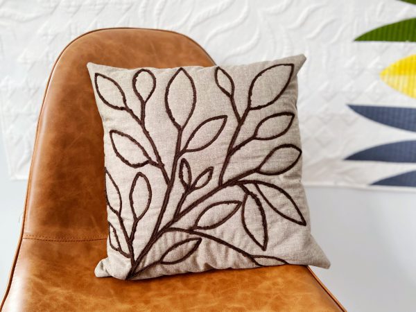 Fiber Couching Cushion Cover Tutorial BERNINA WeAllSew Blog 600 x 450