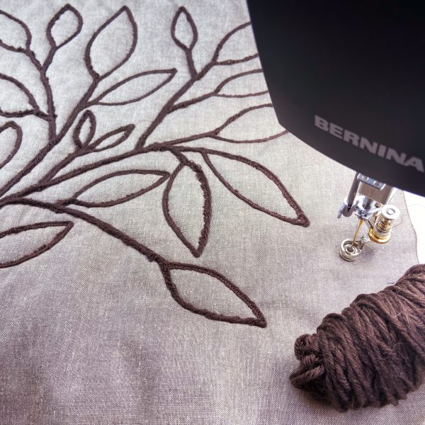 Fiber Couching Cushion Cover Tutorial BERNINA WeAllSew Blog 600 x 600