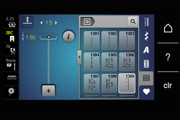 BERNINA Simulator Stitch Guide