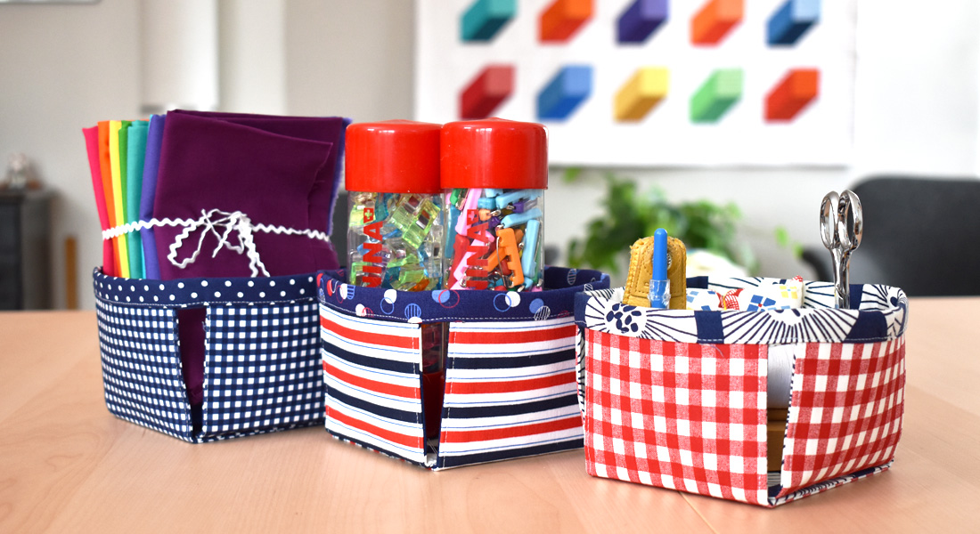 Fabric Pint Basket Tutorial by Erika Mulvenna
