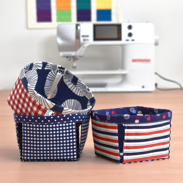 Fabric Pint Basket Tutorial by Erika Mulvenna