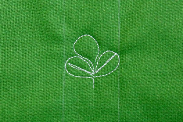 Step 5, Shamrock Motif, BERNINA WeAllSew Blog, 1200 x 800, Lori Kennedy FMQ