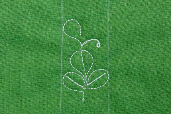 Step 7, Shamrock Motif, BERNINA WeAllSew Blog, 1200 x 800, Lori Kennedy FMQ