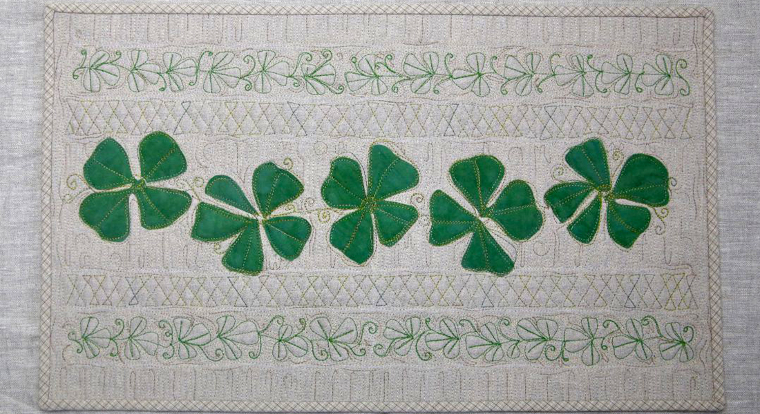 Shamrock Table Runner Part Two BERNINA WeAllSew Blog Feature 1100x600