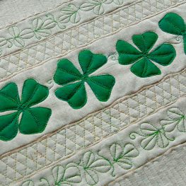 Shamrock Table Runner QAL Part 3 BERNINA WeAllSew Blog Feature 1100x600