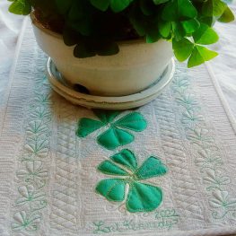 Shamrock Table Runner Quilt Along, Part Four BERNINA WeAllSew Blog Feature 1100x600