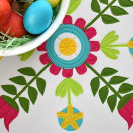 Spring Table Topper Tutorial by Erika Mulvenna