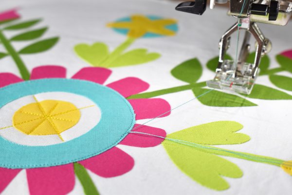 Spring Table Topper Tutorial by Erika Mulvenna