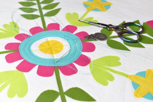 Spring Table Topper Tutorial by Erika Mulvenna