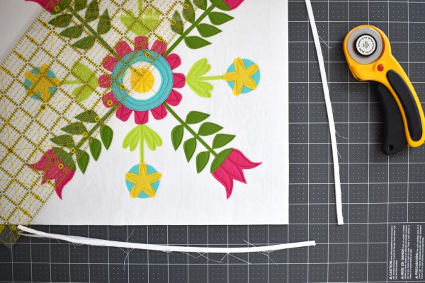 Spring Table Topper Tutorial by Erika Mulvenna