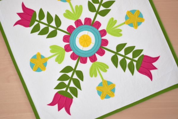 Spring Table Topper Tutorial by Erika Mulvenna