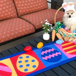 easter egg table runner tutorial feature