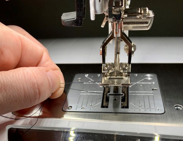 Pulling the Needle and Bobbin Threads