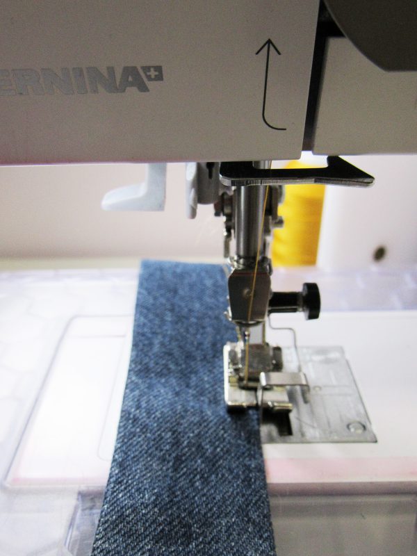 recycled jean bag top stitch strap 1200X800