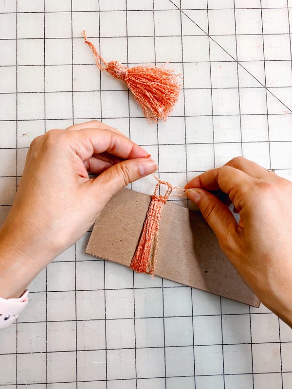 sew a table runner on an overlocker - tassel making