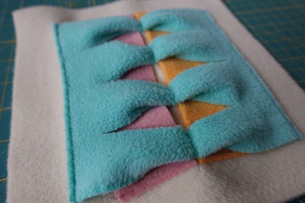 bernina we all sew sew your own snuffle mat part 2 cheese danish finished