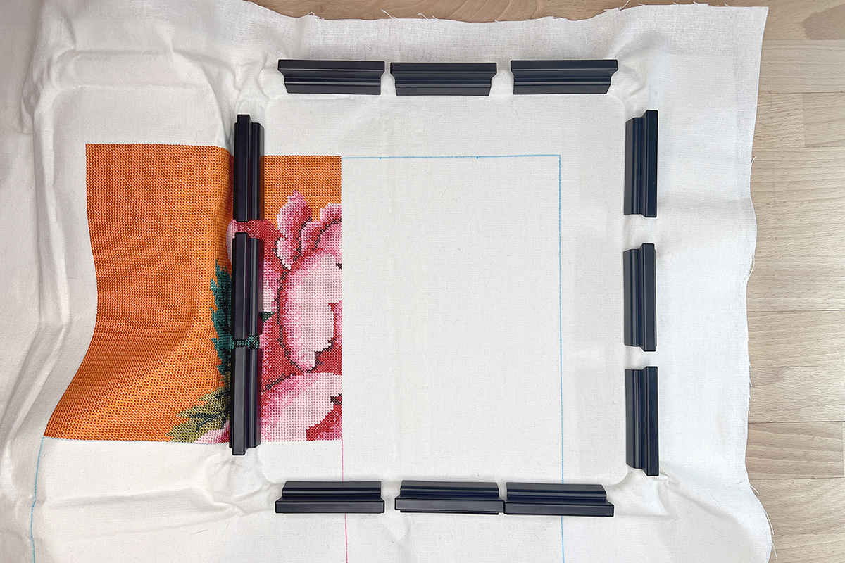 Kaffe_Cross_Stitch_Clamp_Hoop_25_Second_Block_Hooped_BERNINA_WeAllSew_Blog_1200x800px