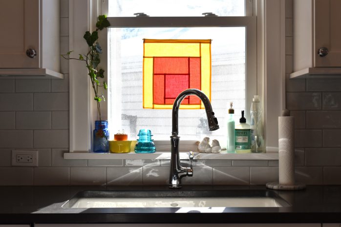 Pojagi Patchwork Suncatcher by Erika Mulvenna