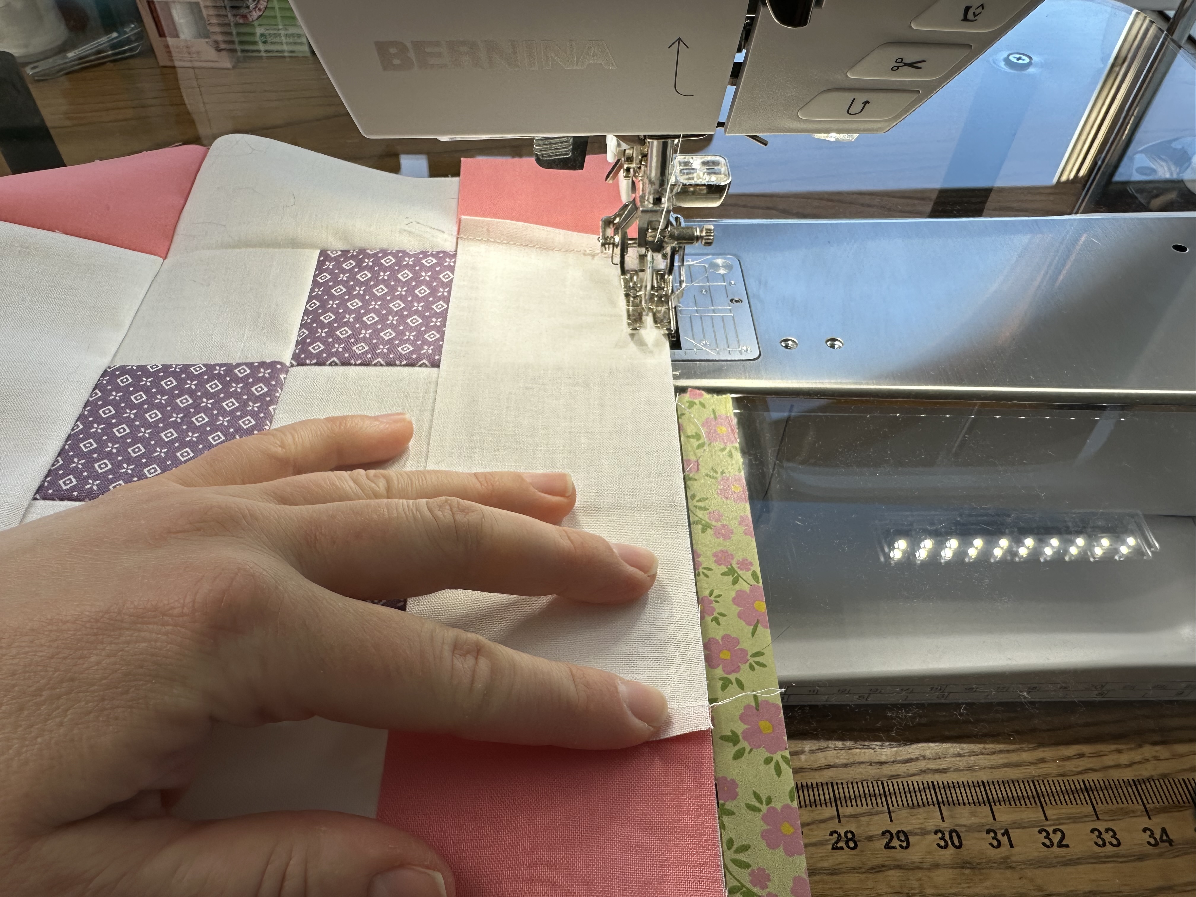 Making Block B for the Nona Quilt Along BERNINA WeAllSew blog