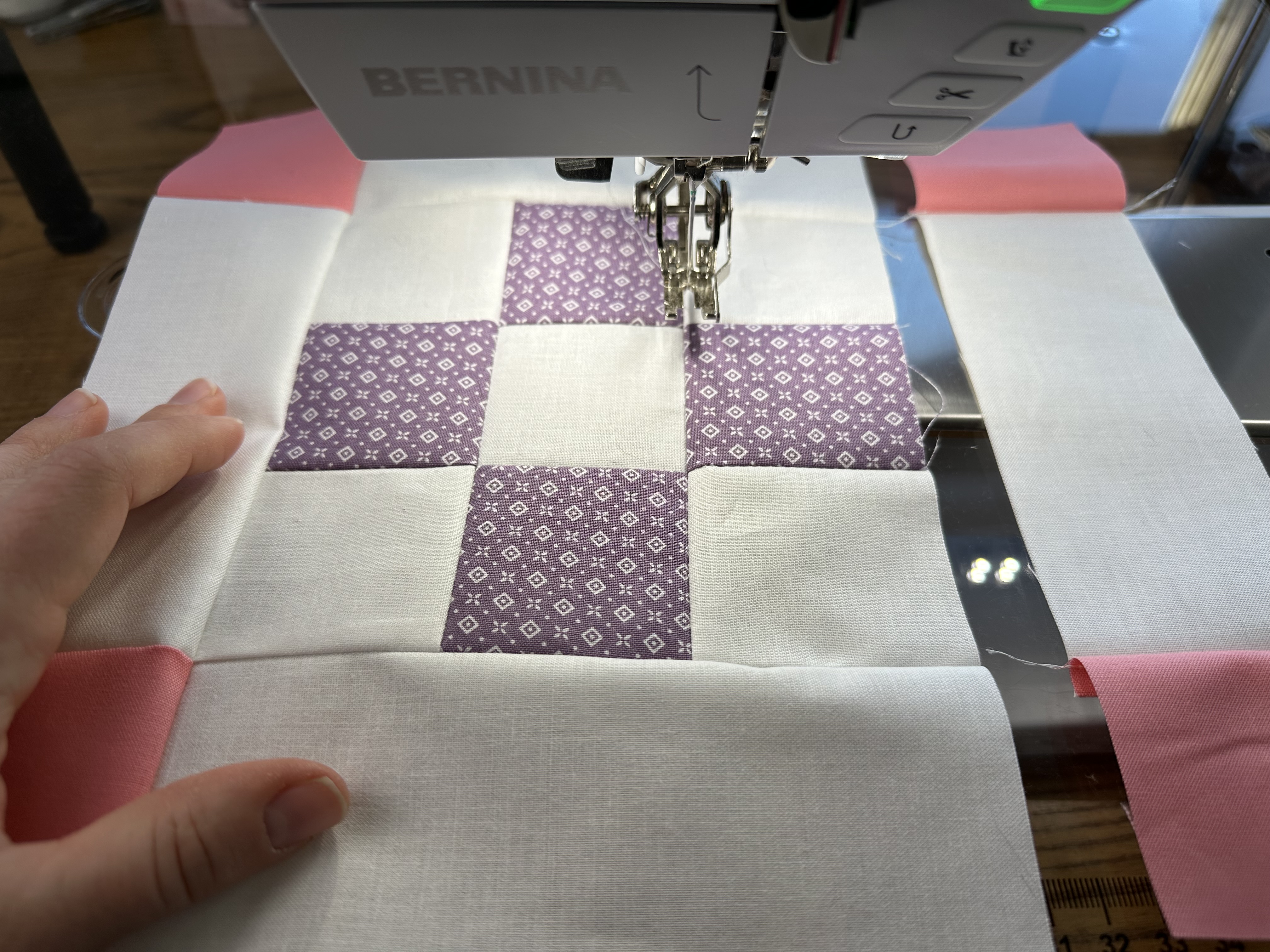 Making Block B for the Nona Quilt Along BERNINA WeAllSew blog