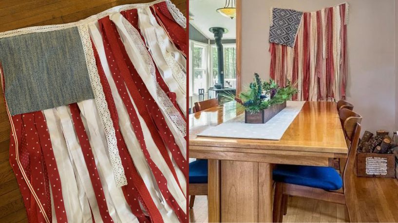 Scrap Fabric American Flag