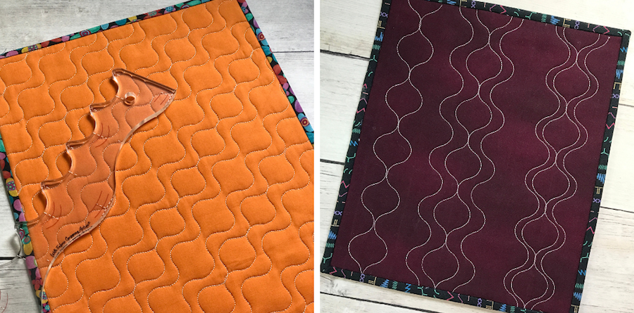 Squiggle rulerwork echo designs