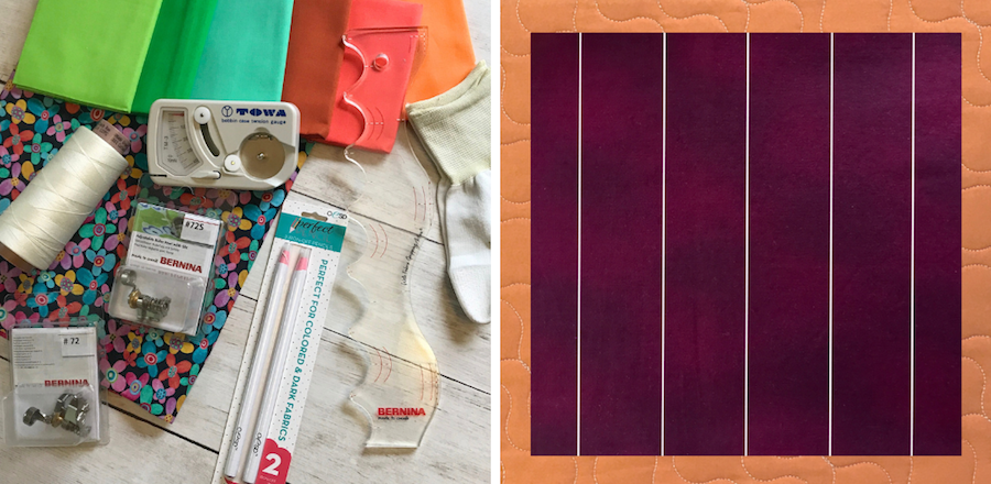 ruler quilting designs and fabric marks for designs