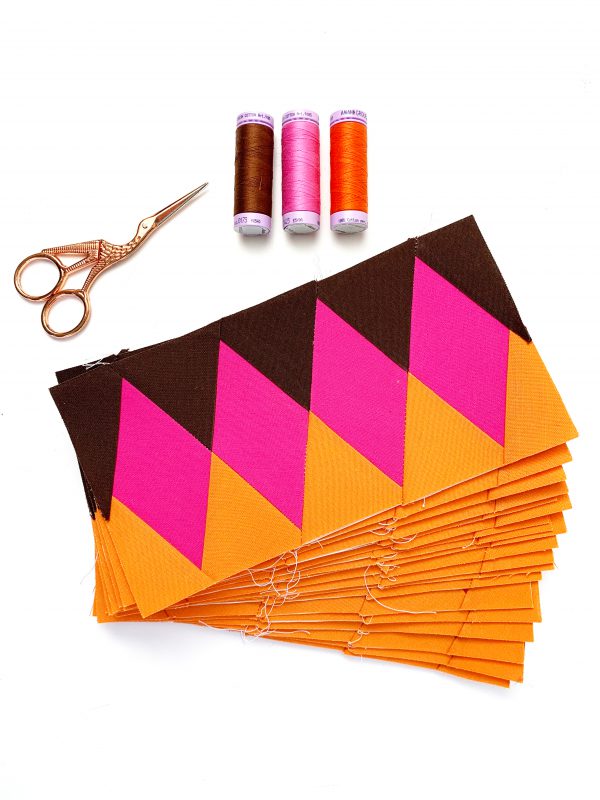 Diamond Border Quilt Block Pattern