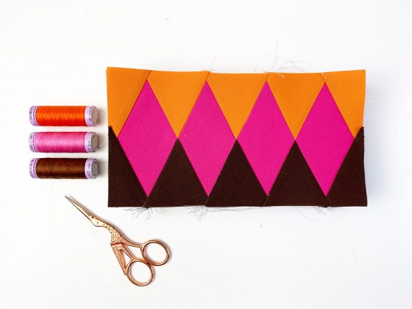 Diamond border Quilt block pattern