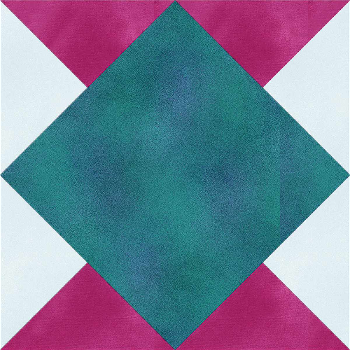 a graphic of the Diamond Block layout for the Jump for Joy quilt