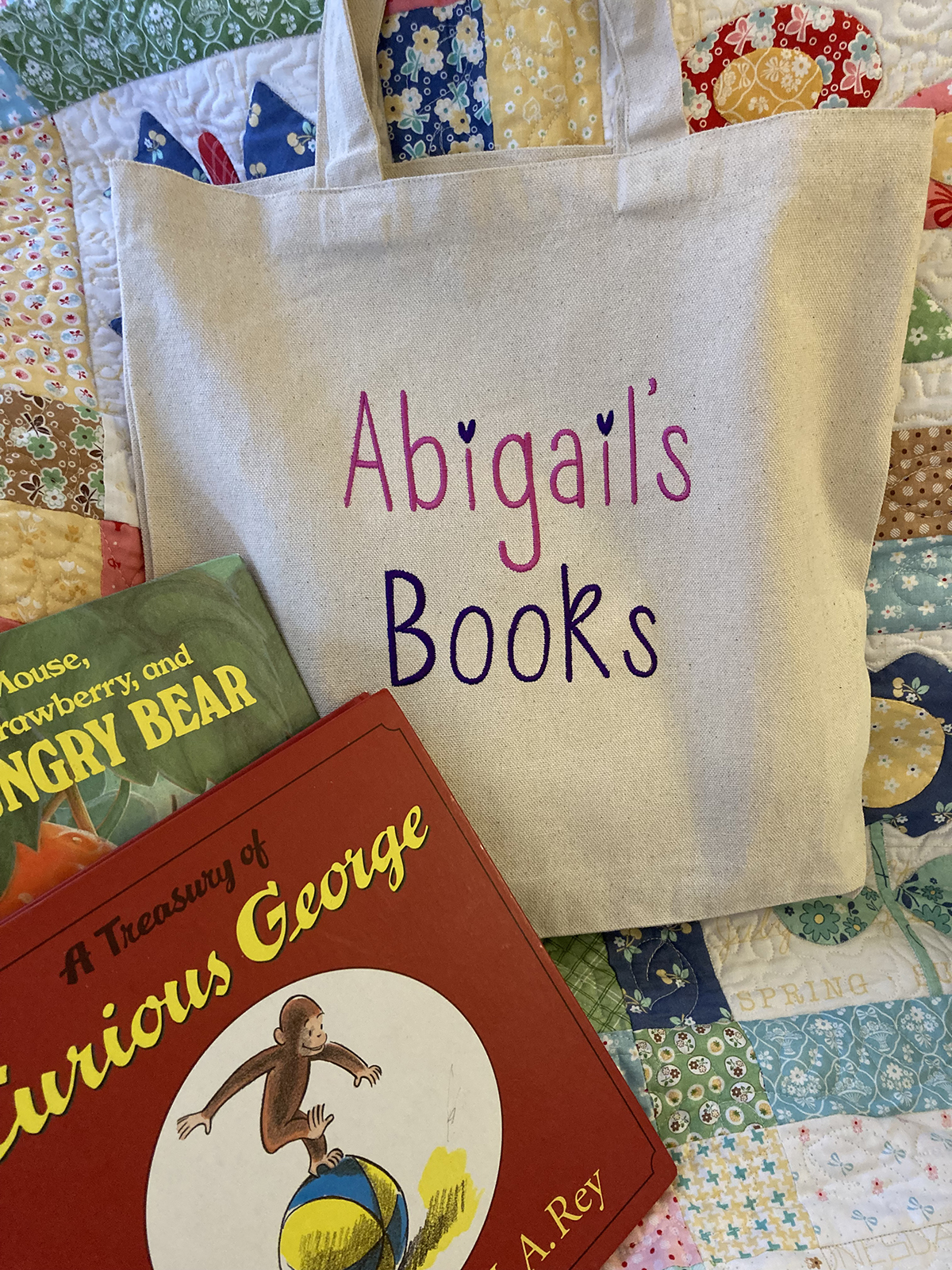 Keyboard Lettering Tote Bag