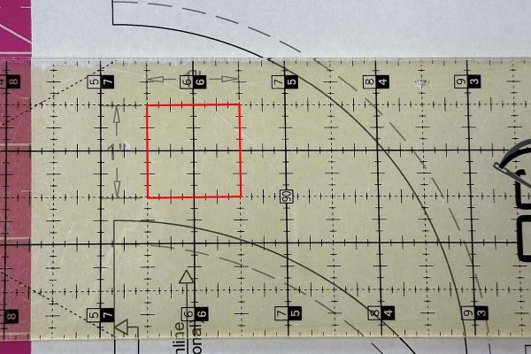 Piecing Full Circles-Check Template Scale