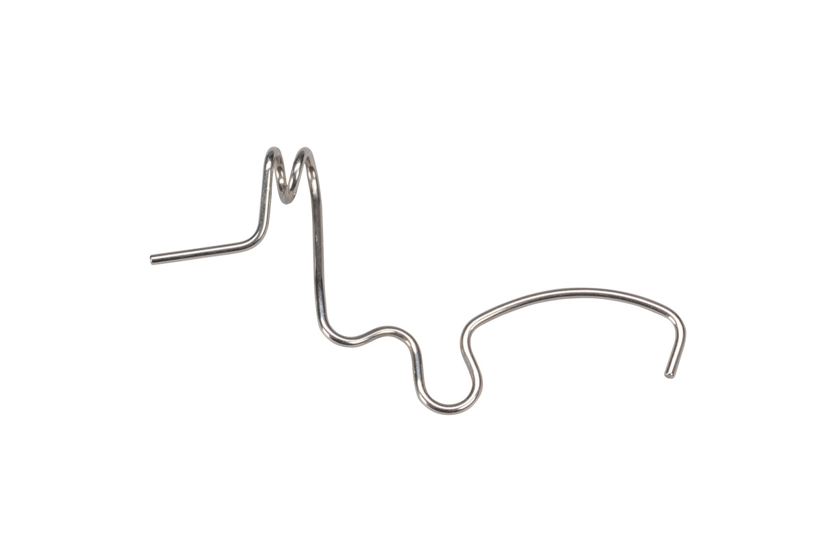 Silver Decorative Thread Guide on white background