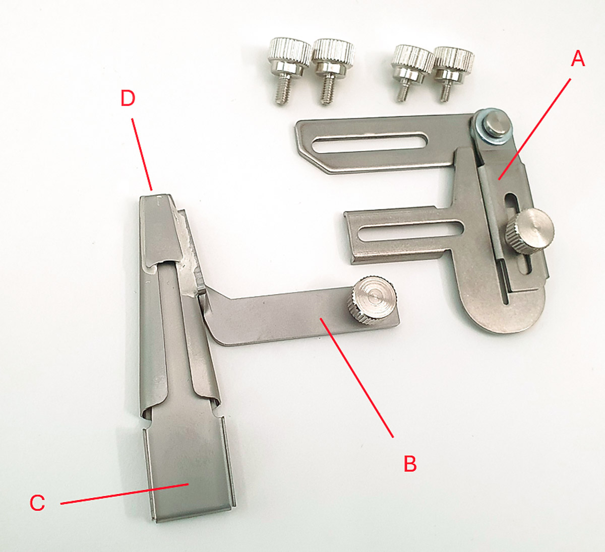 Diagram showing the various parts of the Belt Loop Folder