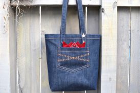 Denim Sewing Skill Builder Tote by Erika Mulvenna
