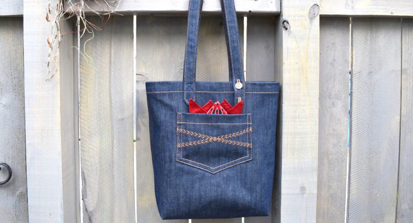 Denim Sewing Skill Builder Tote by Erika Mulvenna