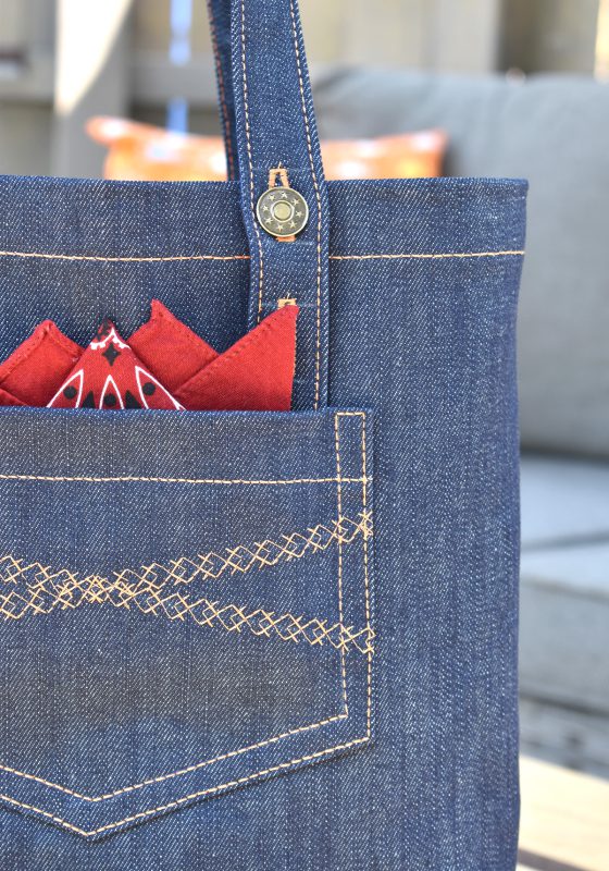 Denim Sewing Skill Builder Tote by Erika Mulvenna