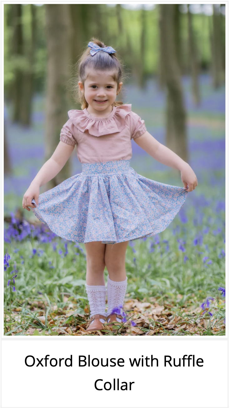 Ruffle Collar Tutorial for BERNINA WeallSew Blog Post on recreating a Back to School Dress