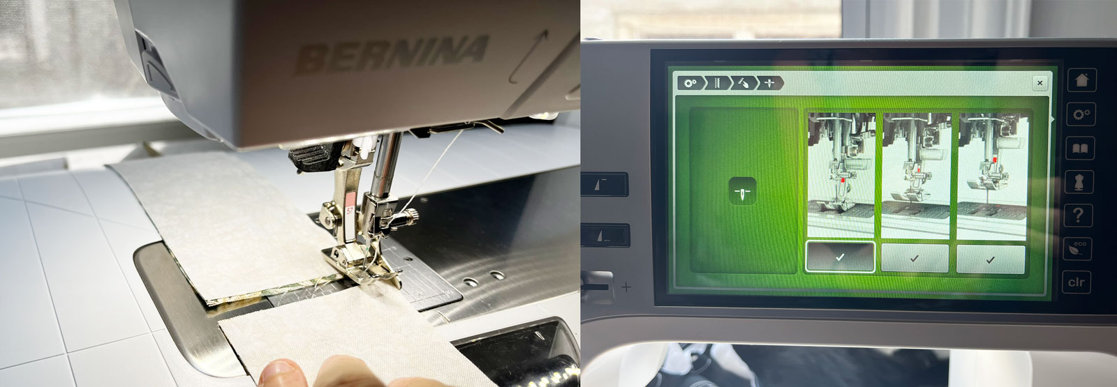 Autohover capabilities on the BERNINA B 735